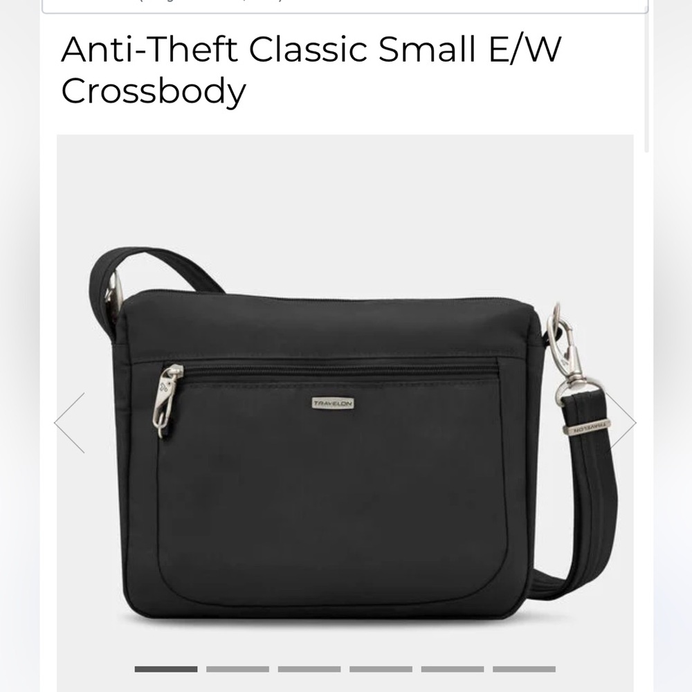 NWOT Travelon Black Anti-Theft Bag